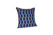 Miniature Agenda blue cotton cushion 1