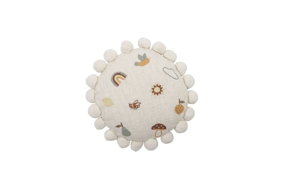 Agnes natural cotton cushion Bloomingville