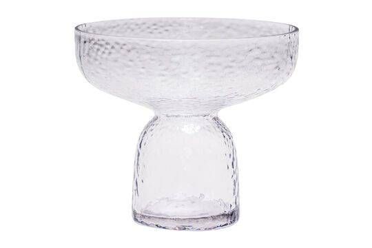 Aino clear glass vase Clipped