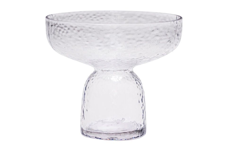 Aino clear glass vase Hübsch