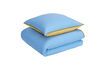 Miniature Aki blue cotton bedspread 80x200cm 1