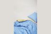 Miniature Aki blue cotton bedspread 80x200cm 3