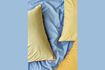 Miniature Aki blue cotton bedspread 80x200cm 4