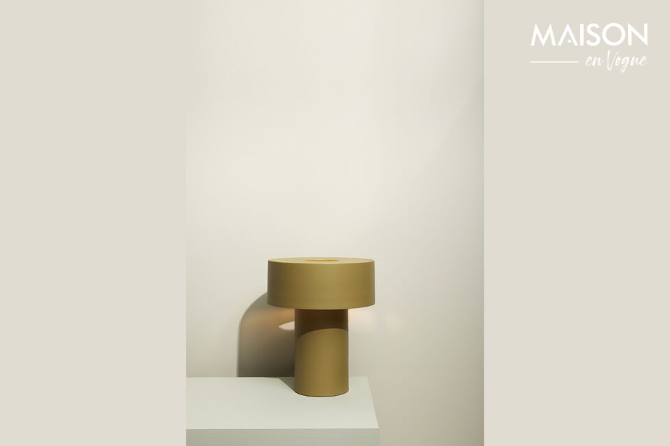 Aki khaki metal table lamp Hübsch