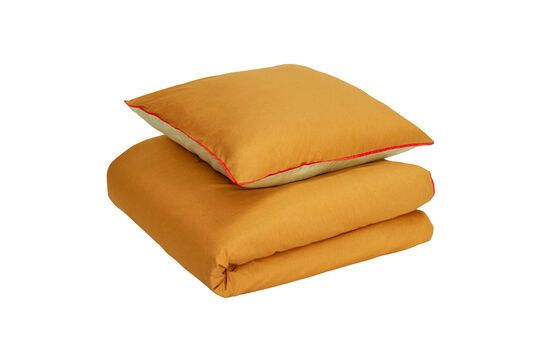 Aki orange cotton bedspread 60x200 cm Clipped