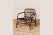 Miniature Alamo brown rattan armchair 1