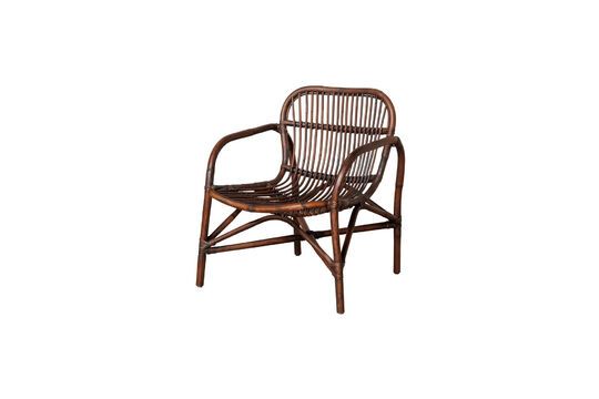 Alamo brown rattan armchair Clipped