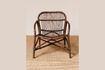 Miniature Alamo brown rattan armchair 2