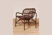 Miniature Alamo brown rattan armchair 3