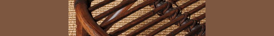 Material Details Alamo brown rattan armchair