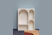 Miniature Alcove white wooden Chipboard shelf 1