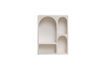 Miniature Alcove white wooden Chipboard shelf 5