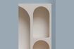 Miniature Alcove white wooden Chipboard shelf 7