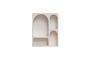 Miniature Alcove white wooden shelf Clipped