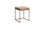 Miniature Algarve pink and gold ceramic side table Clipped