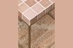 Miniature Algarve pink and gold ceramic side table 6