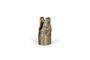 Miniature Alligator gold recycled aluminum vase Clipped