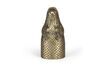 Miniature Alligator gold recycled aluminum vase 6