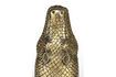 Miniature Alligator gold recycled aluminum vase 7