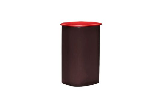 Amare burgundy ceramic jar Clipped