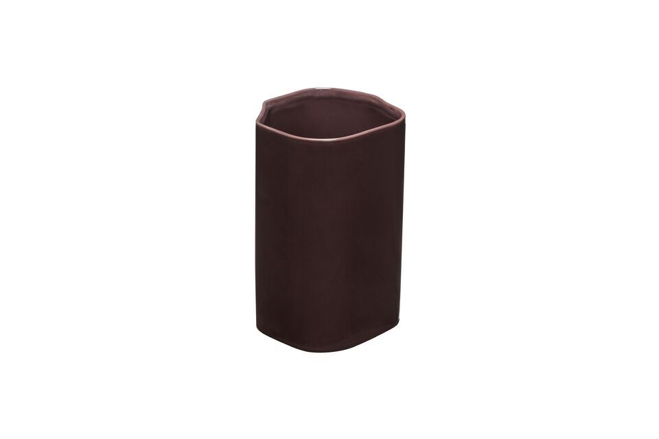 Amare burgundy ceramic jar - 6