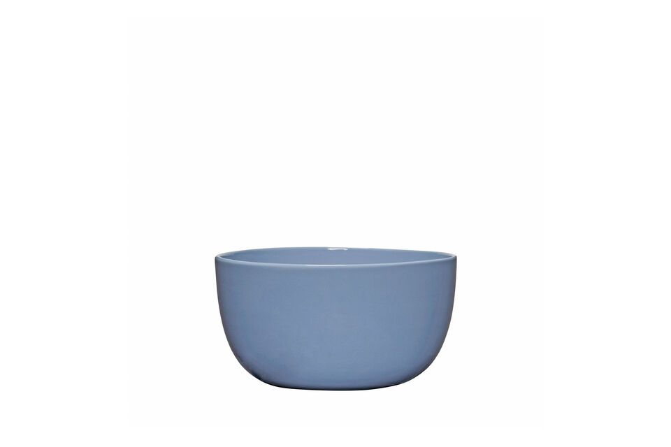 Amare large light blue ceramic bowl Hübsch