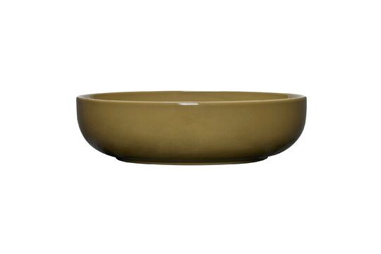 Amare large olive ceramic bowl Clipped