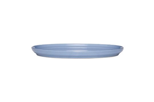 Amare light blue ceramic bread plate Clipped