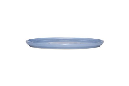 Amare light blue ceramic dinner plate Clipped