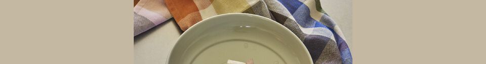 Material Details Amare sand ceramic soup plate