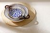 Miniature Anafi blue porcelain pasta bowl 3