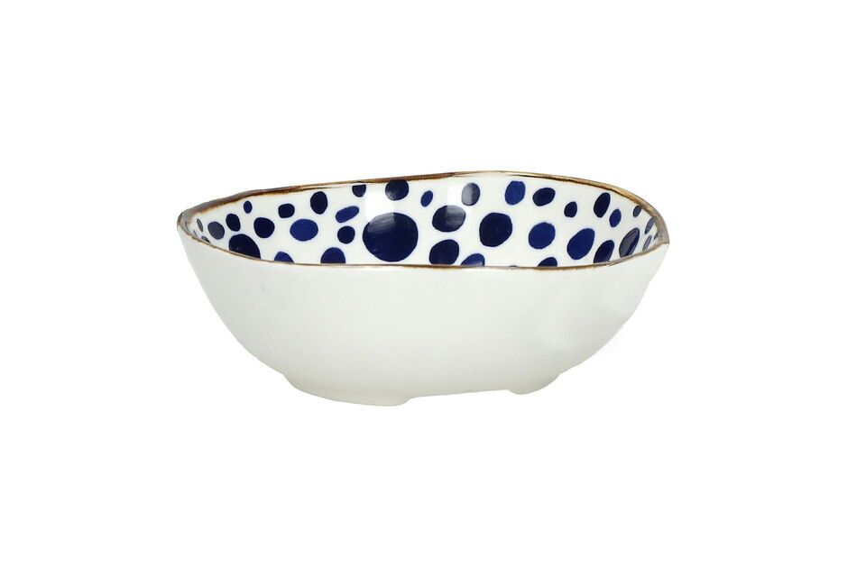 Anafi blue porcelain soup bowl Pomax