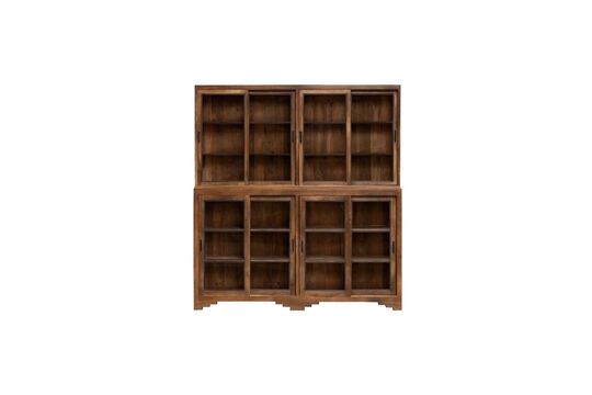 Anatole dark wood bookcase Clipped