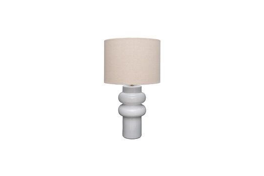 Anila white ceramic table lamp Clipped