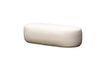 Miniature Annapurna white bouclette bench seat 2