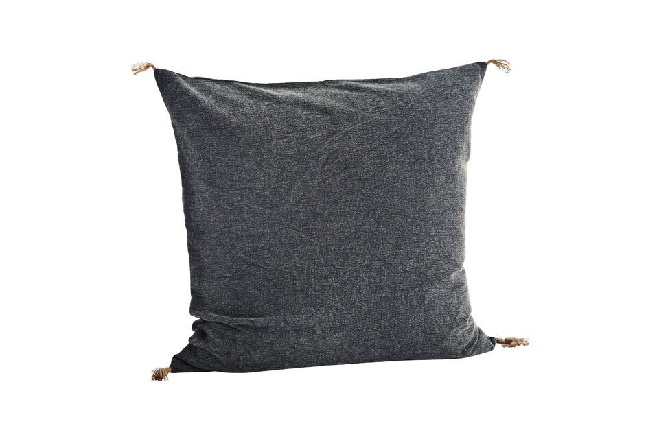 Anthracite cotton cushion cover Curacite Madam Stoltz