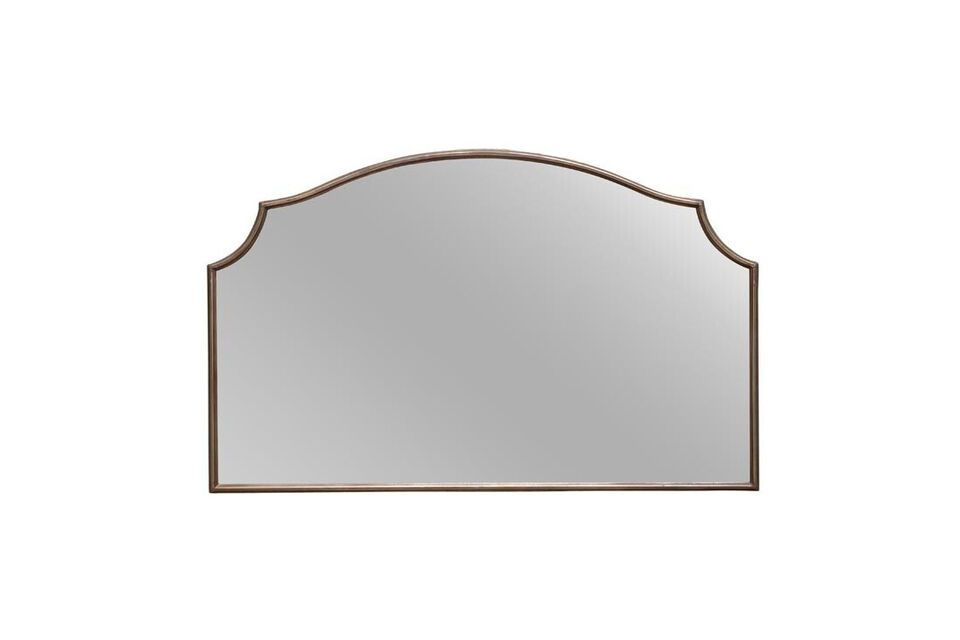 Discover the elegance of the Antica clear metal mirror