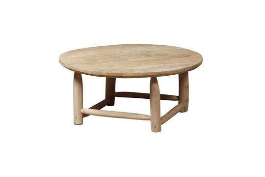 Archipel coffee table in light wood Clipped