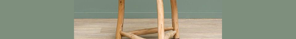 Material Details Archipel light wood side table