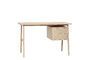 Miniature Architect light oak veneer desk Clipped