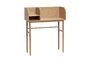 Miniature Archive light oak veneer desk Clipped