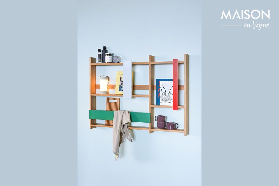 Add a vibrant note to your space with our Arki wall shelf