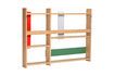 Miniature Arki multicolored wooden wall shelf 4