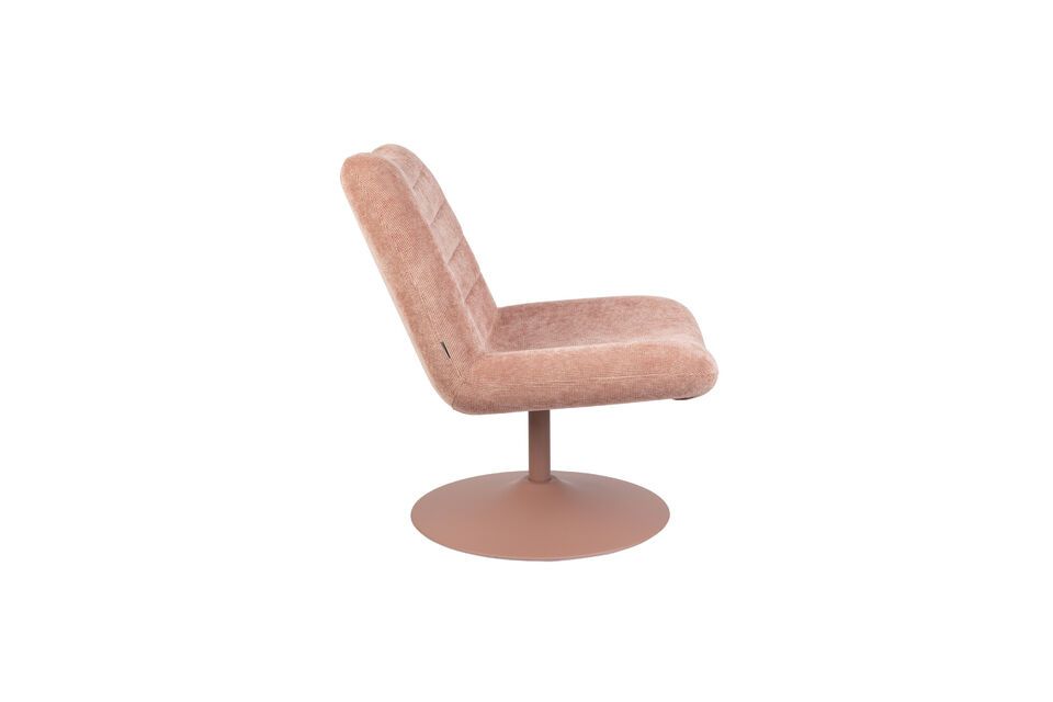 Armchair in pink fabric Bubba - 4