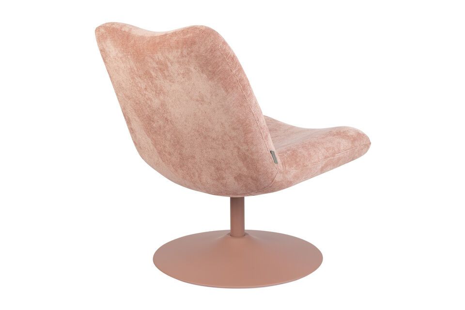 Armchair in pink fabric Bubba - 5