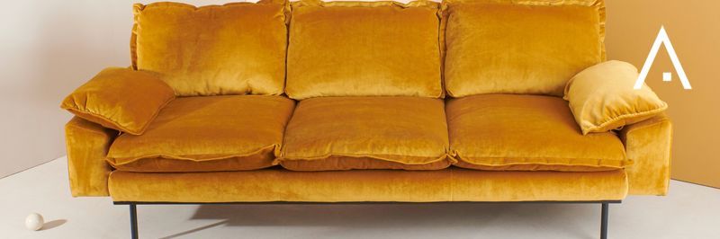 HK Living Canapé élément repose-pieds - boucle - crème, vint couch