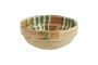 Miniature Artisan orange earthenware bowl Clipped