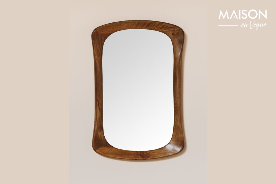 Arty dark wood mirror Chehoma