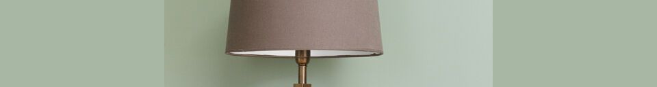 Material Details Arty gold brass table lamp