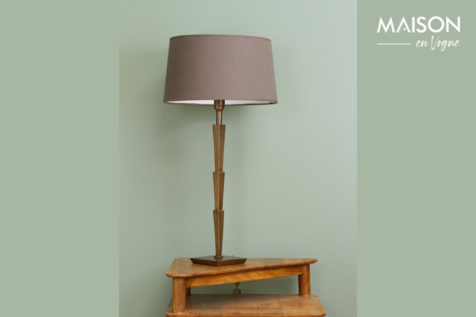 Add a touch of lasting elegance with our brass lamp.